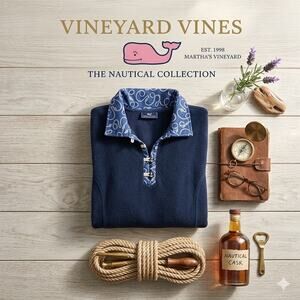 Vineyard Vines Nautical Fleece Pullover
